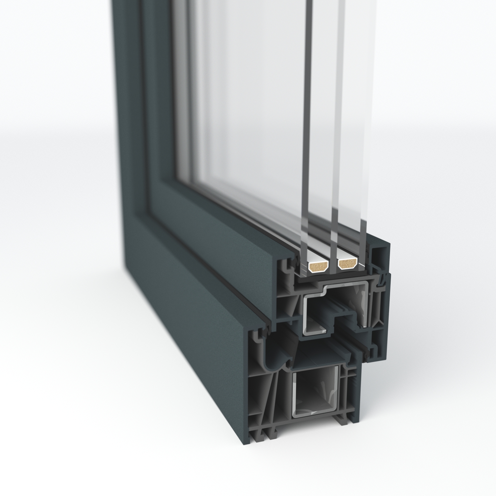 PVC-Fenster in Holzdekor